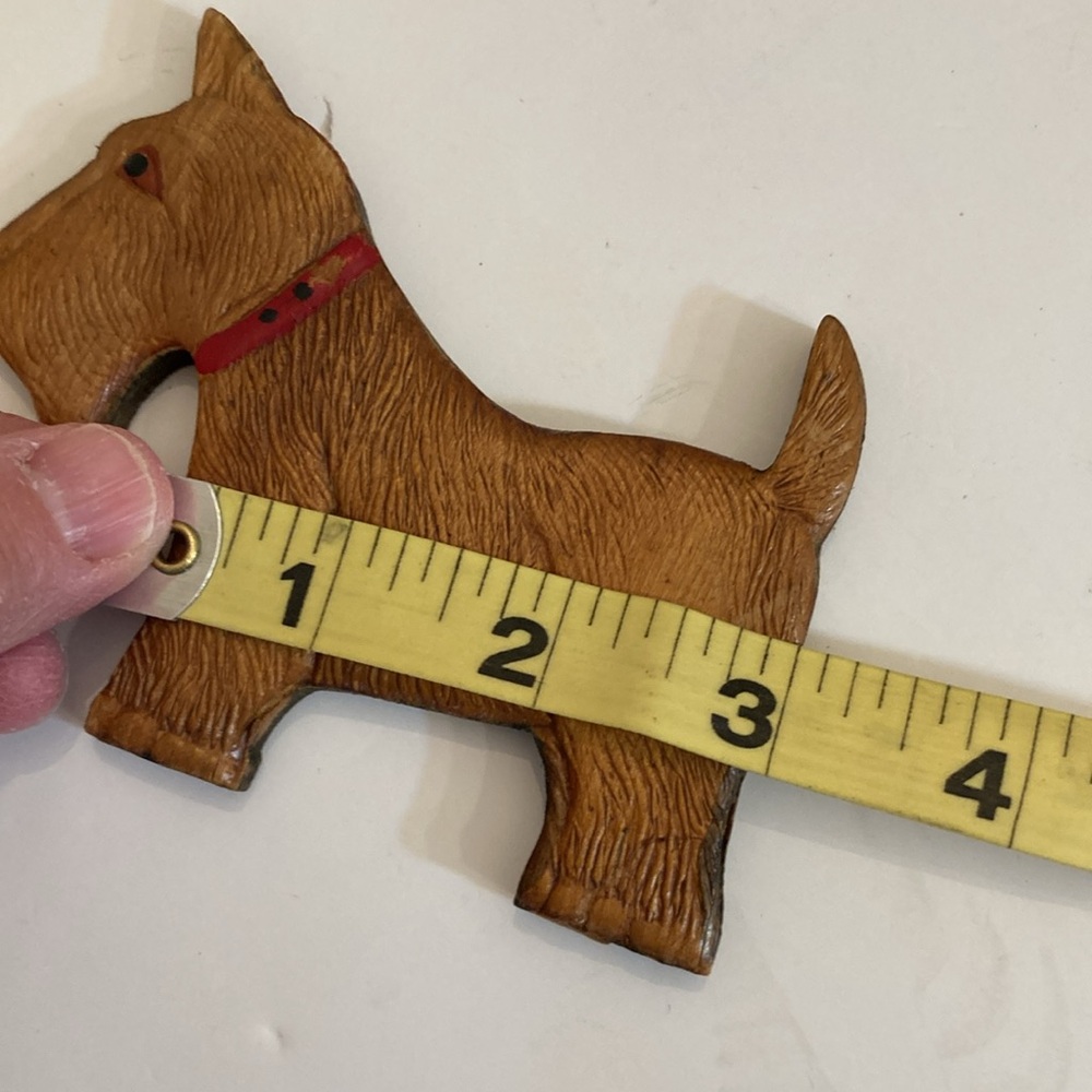 Vintage wooden scottie terrier - Picture 7 of 8